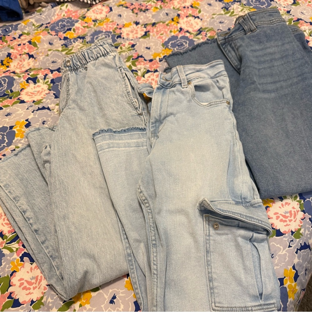 Zara Kids Light and Dark Blue Jeans